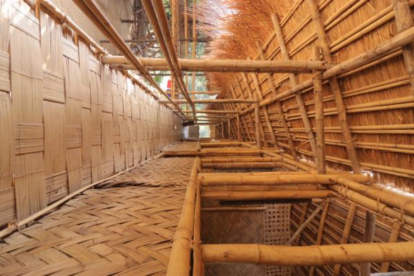  The structure used around one thousand pieces baijya bash, and fifteen thousand paya bash. Photo: Courtesy 