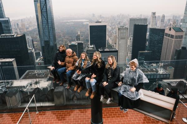 Trebba Putnam (far right) was clutching for dear life as her family enjoyed their time on "The Beam."